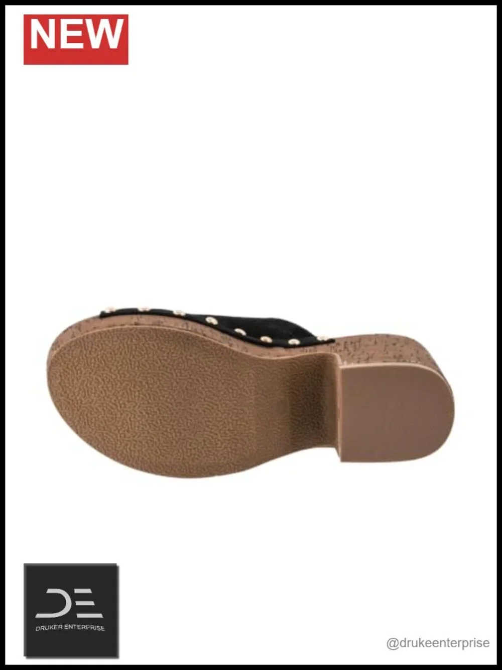Corkys Womens Chunky Heel Sandals - 3.25 Inch Heel, Cork Wrapped Outsole, Slip